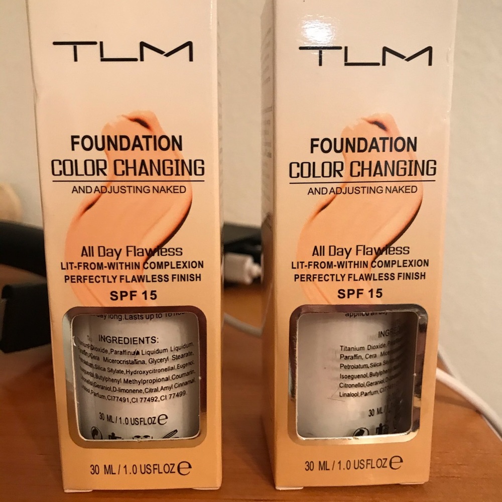 TLM color changing foundation